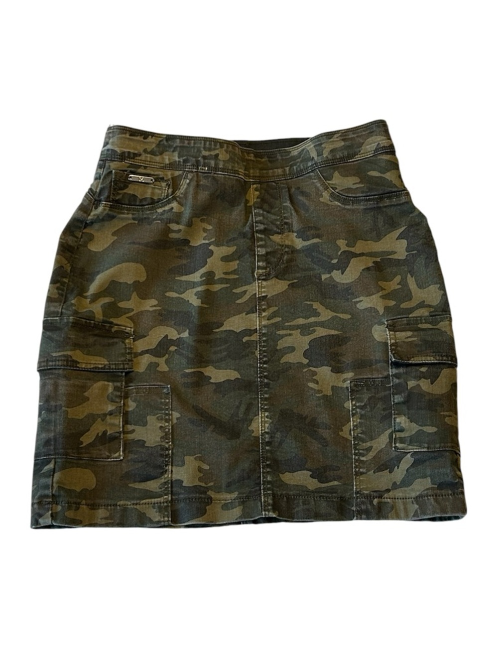Coco + Carmen Cargo Skirt Green Camouflage size Medium